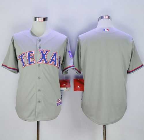 Texas Rangers Customized Men's Gray New Cool Base Stitched MLB Jersey,We sell and wholesale Texas Rangers Customized Men's Gray New Cool Base Stitched MLB Jersey on line form chian!